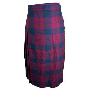 VTG Jedburgh Kiltmakers Scotland 100% Wool Wrap Plaid Scottish Kilt - 10/12